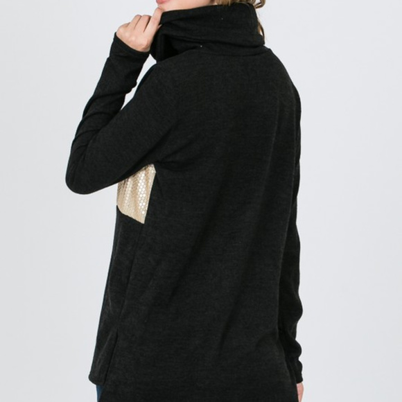 Hoodie with Leopard Print/Sequins - Picture 6 of 8